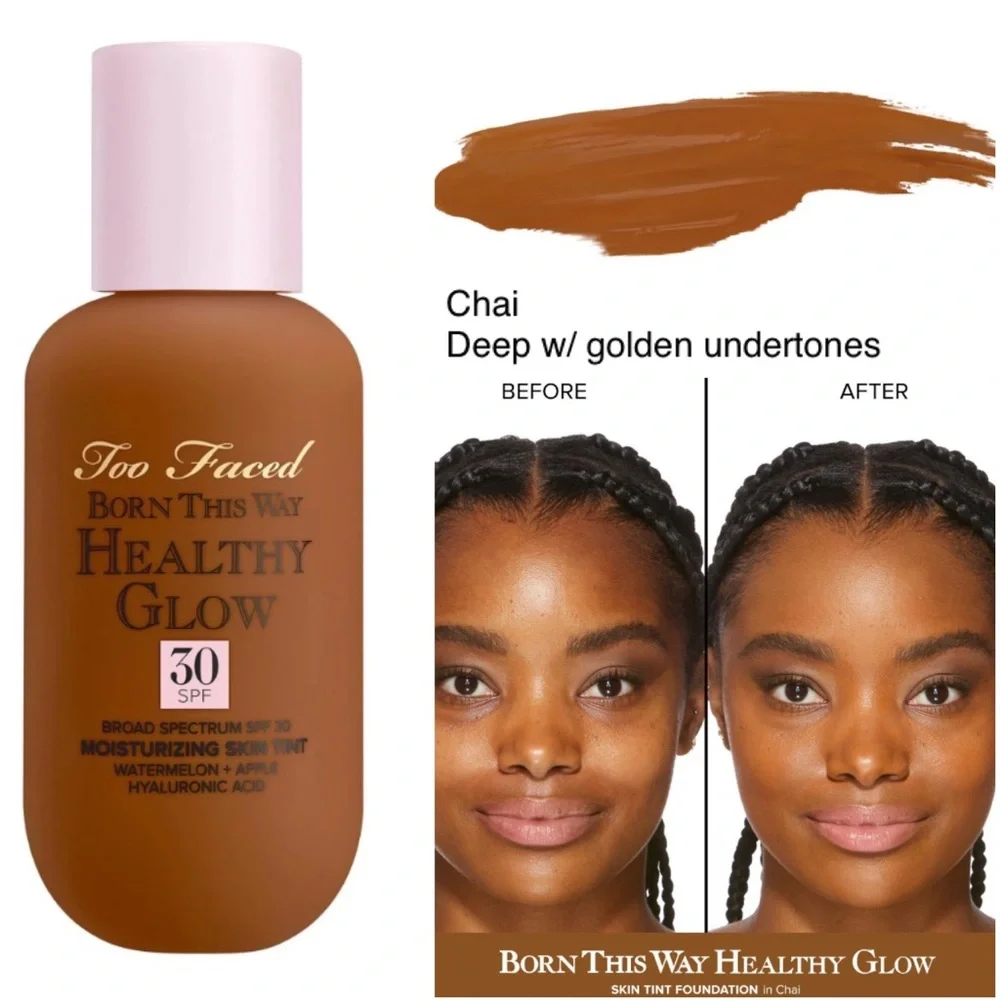 NEW✅Too Faced Born This Way Healthy Glow Spf 30 Moisturizing Skin Tint